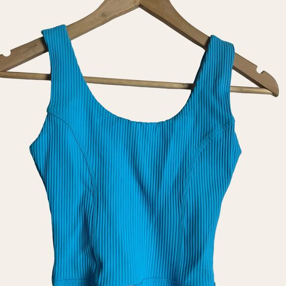 Year of Ours Johanna Rib Pisces Blue Onesie Romper Size XS - Picture 4 of 8